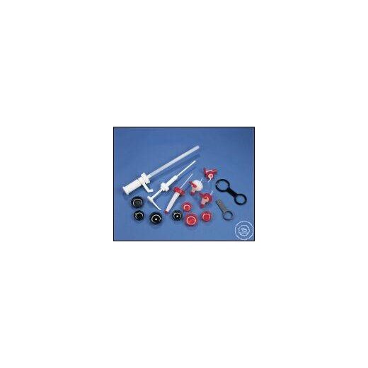 Schraubverschl., HDPE schw., f. 5 + 10 l, Kan., m.Entgasung