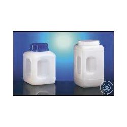 WH-container, HDPE natural, 4400 ml, w. handle, w.closure