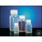 Wide neck bottle, PP natural, grad., 100 ml, round, w.closure