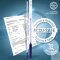 ASTM Thermometer -ACCU-SAFE- +75+105°C in 0,1°C, blue, DAkkS cal. 3 points