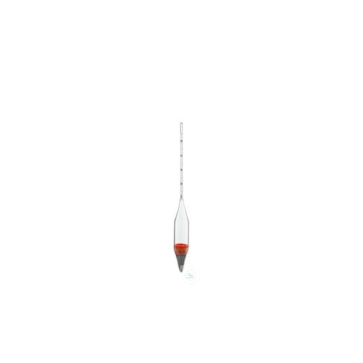 Special hydrometer, Casagrande 0.995-1.030 g/cm³ in 0.0005, L=350 mm, DAkkS 3 points