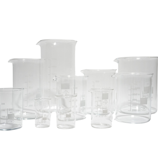 Borosilicate Glass 3.3 Beakers with Spout – Low or Tall Form – Various Sizes and Pack Quantities