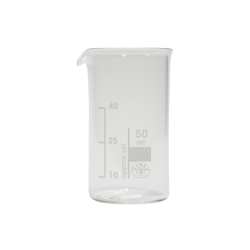 50 ml Tall Form Beaker, Borosilicate Glass 3.3, with...