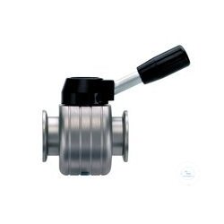 Schmetterlings-Durchgangsventil VS 25, Edelstahl, KF DN 25