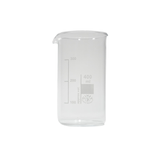 400 ml Tall Form Beaker, Borosilicate Glass 3.3, with Spout and Graduation, Pack of 10