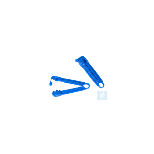 neoLab® tube clamp blue, 12 pcs./pack
