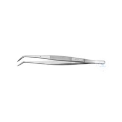 Tweezers 115 mm, curved pointed
