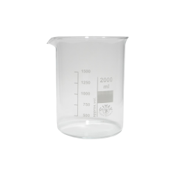 2,000 ml Low Form Beaker, Borosilicate Glass 3.3, with...