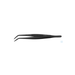 Tweezers PTFE-coated, 200mm, pointed curved