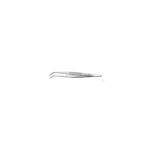 Pinzette 160 mm, gebogen spitz