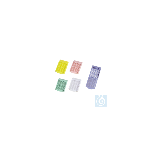 neoLab® embedding cassettes for routine embedding, yellow, 500 pcs./pack