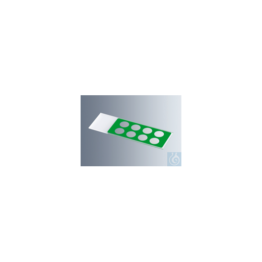 Objektträger mit Reaktionsfeldern