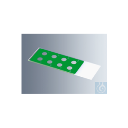 Microscope slides with reaction fields