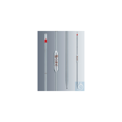Bulb pipettes 100 ml, class AS certified conformity