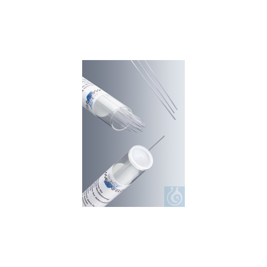 Melting point determination tubes, open at both ends
