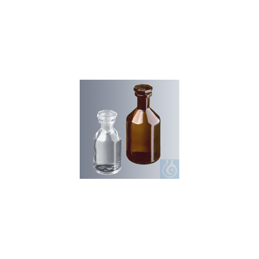 Steilbrustflaschen 50 ml, Enghals, Braunglas