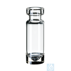 neochrom® Rollrandflaschen ND11, Klarglas, 1,1 ml 32...
