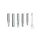 neochrom® Mikroeinsätze 0,1 ml Klarglas konisch mit 9 mm Spitze, f. Fl. m.enger