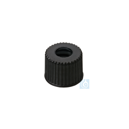 neochrom® Schraubkappe ND8, PP, mit Loch 5,5 mm, 100 Stck./Pack