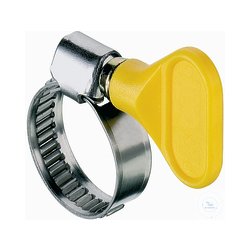 Stainless steel hose safety device, clamping range 8 - 12 mm