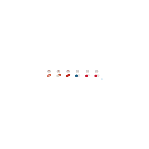 neochrom® PE snap ring caps ND11 white, septum silicone white/PTFE blue, kre