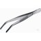 Pinzette vernickelt, gebogen, stumpf, 115 mm