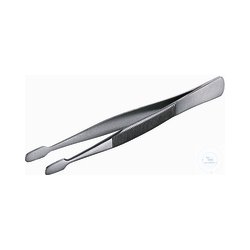 Cover glass tweezers nickel-plated, straight, 105 mm