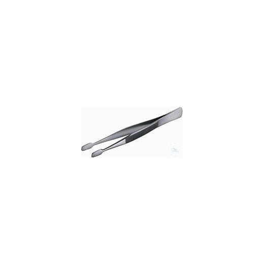 Cover glass tweezers stainless, straight, 105 mm