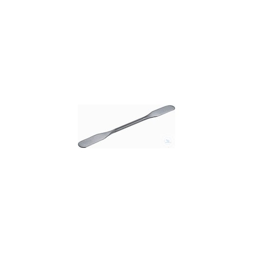Mortar double spatula, stainless, 150 mm, rigid