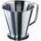 Measuring jug, 110 X 115 mm (Ø X H) 0,5 L, stainless steel, conical