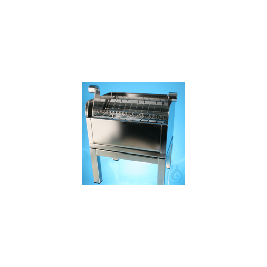 Staining bench with 2 tilting devices and rack, working width 330 mm, histologi