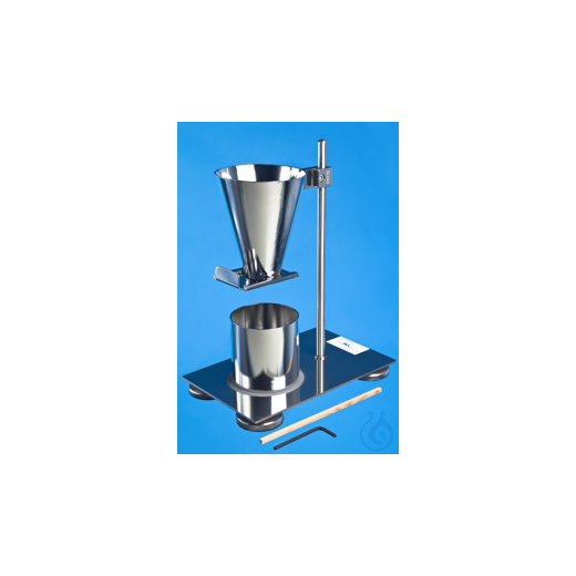 Apparatus for the determination of bulk density DIN ISO 697