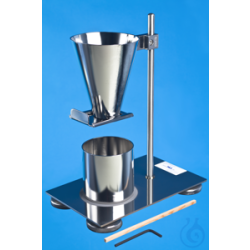 Apparatus for the determination of bulk density DIN ISO 697