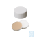 neochrom® screw caps ND24 white, closed, septum PTFE/EPDM/PTFE, 100 pcs.