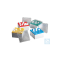 neoLab® Cryo storage box PC, yellow, 9 x 9 places, 96 mm high, 5 pcs./pack