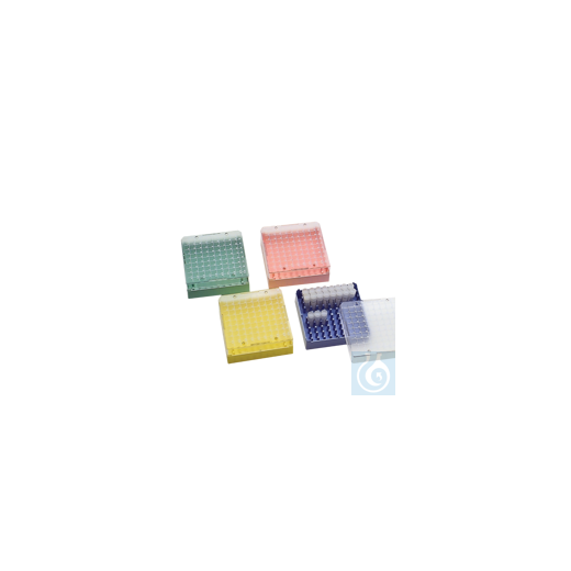neoLab® Kryo-Aufbewahrungsboxen aus PS, 100 Stellplätze, rosa