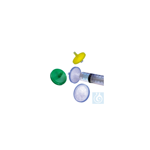 HPLC syringe filter light green coded, 0.45 µm, PA, 25 mm Ø, 100 pcs/pack