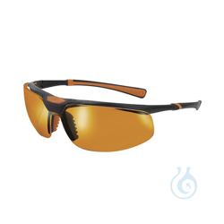 UNIVET safety glasses 5X3 black/orange