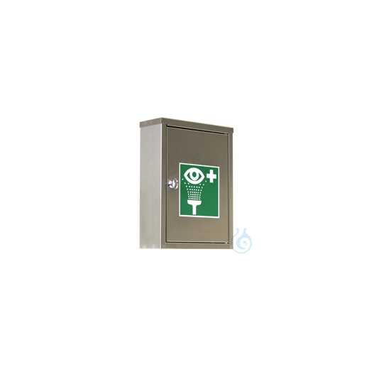 B-SAFETY eye emergency station BR324495 in dust-tight stainless steel cabinet V4A