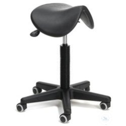 Swivel stool with saddle seat