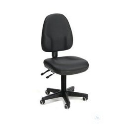Laboratory chair - imitation leather black