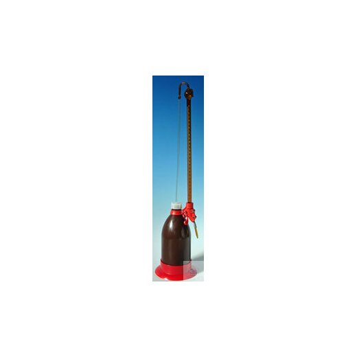 Fast operating burettes/shilling, 50 ml : 1/10, amber glass