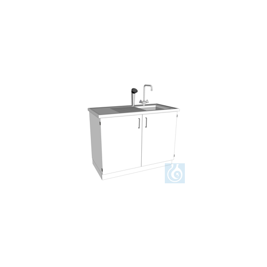 Laboratory sink L1200/T600 PP