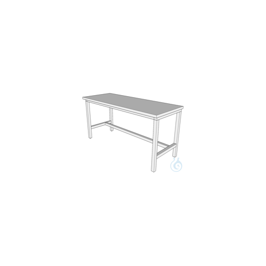Laboratory bench A-foot L1200/T750 stoneware