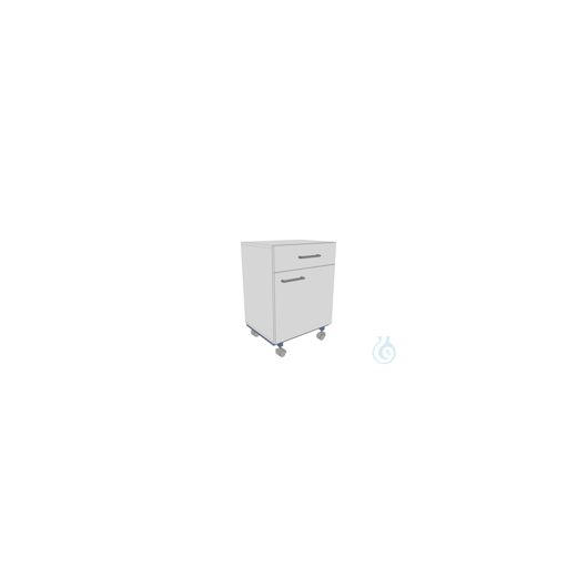 Mobile pedestal 567x445x795 mm (LTH) , 1 full-extension drawer, 1 door