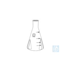 ecoLab Erlenmeyerkolben mit Schikane, 2000 ml, 1 St./Pack