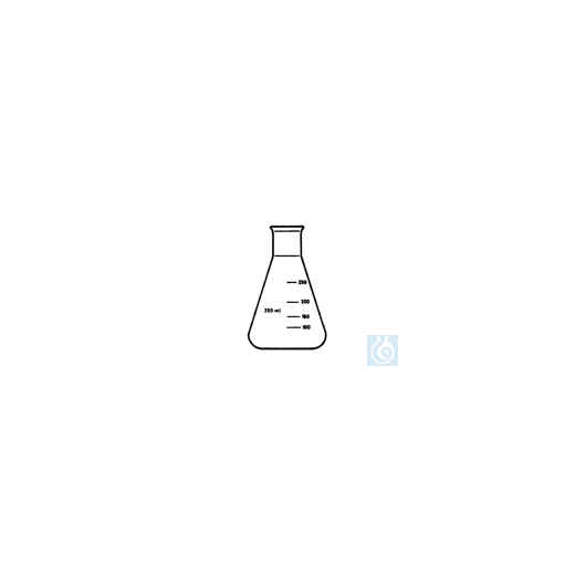 ecoLab Erlenmeyer flask, borosilicate glass, narrow neck, 100 ml, 10 pcs.