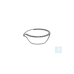 ecoLab porcelain mortar with spout, rough, 90 x 45 mm, 75 ml