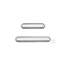 neoLab® Magnetic stirring bars PTFE coating, 50 x 8 mm, 10 pcs./pack