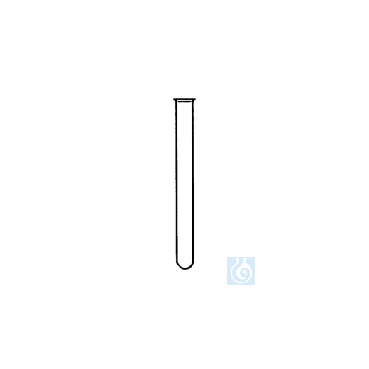 ecoLab test tubes Fiolax glass, round-bottomed, 12 mm Ø, 100 mm lg., 100 pcs./